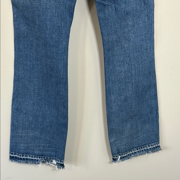 AMO Bex Jean Dreamer Destroy Distressed Boot Cut Revolve Raw Hem Sz 25 NEW - Picture 10 of 15